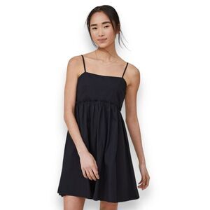 COTTON:ON Mini Dress Women's XS Black Spaghetti Straps Hi Low